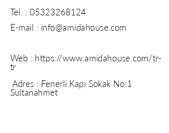 Amida House iletiim bilgileri